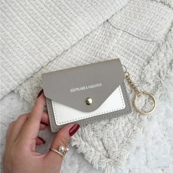 ⚠️Clearance Light Grey And White Fashion Wallet / Cardholder - Picture 2 of 4